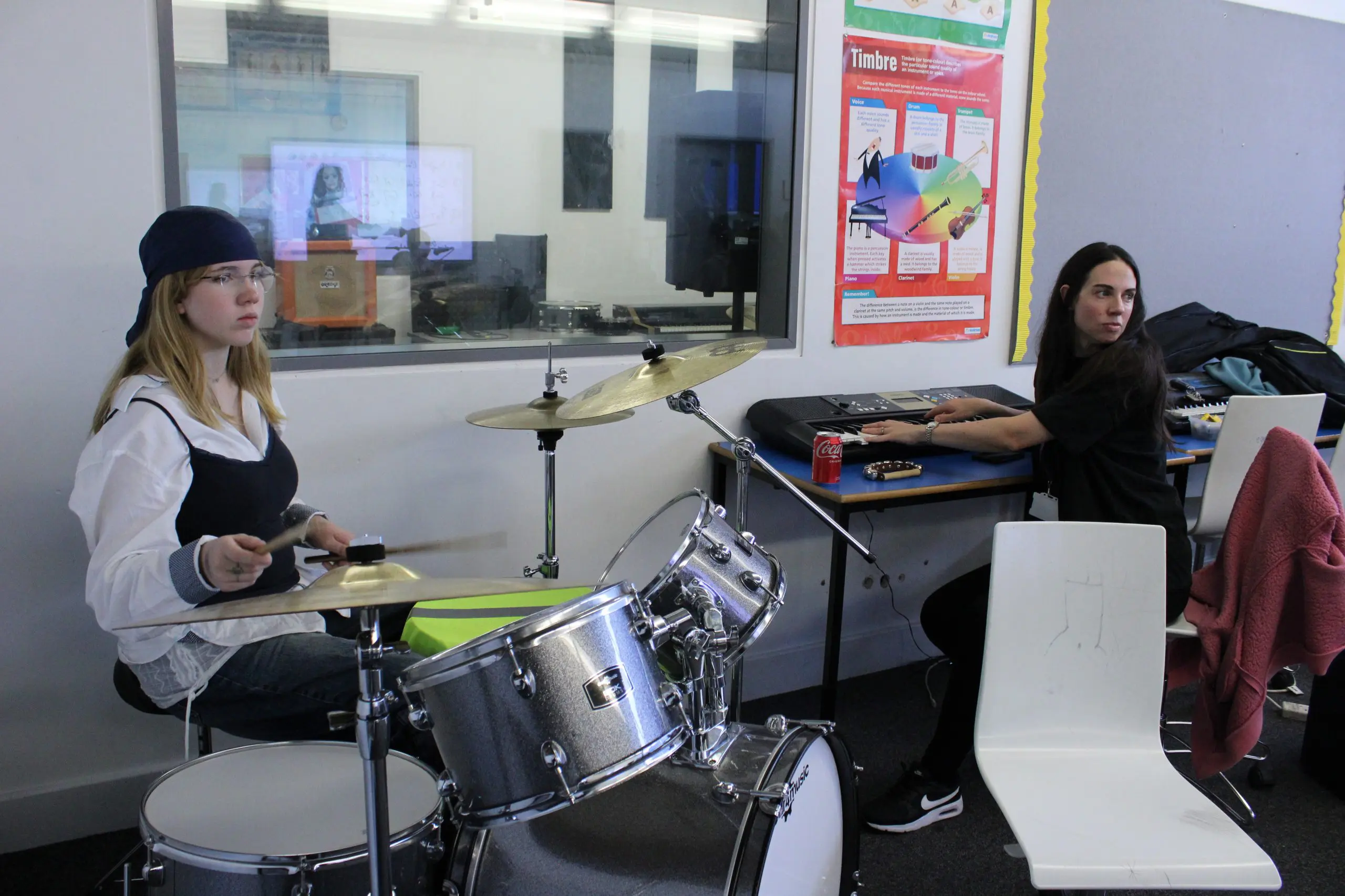 Young musicians playing together in the Folkestone Music Centre