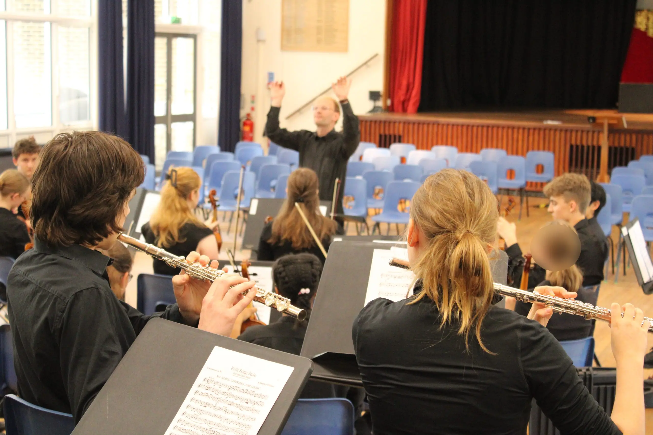 Student performing with West Kent Youth Orchestra summer concert