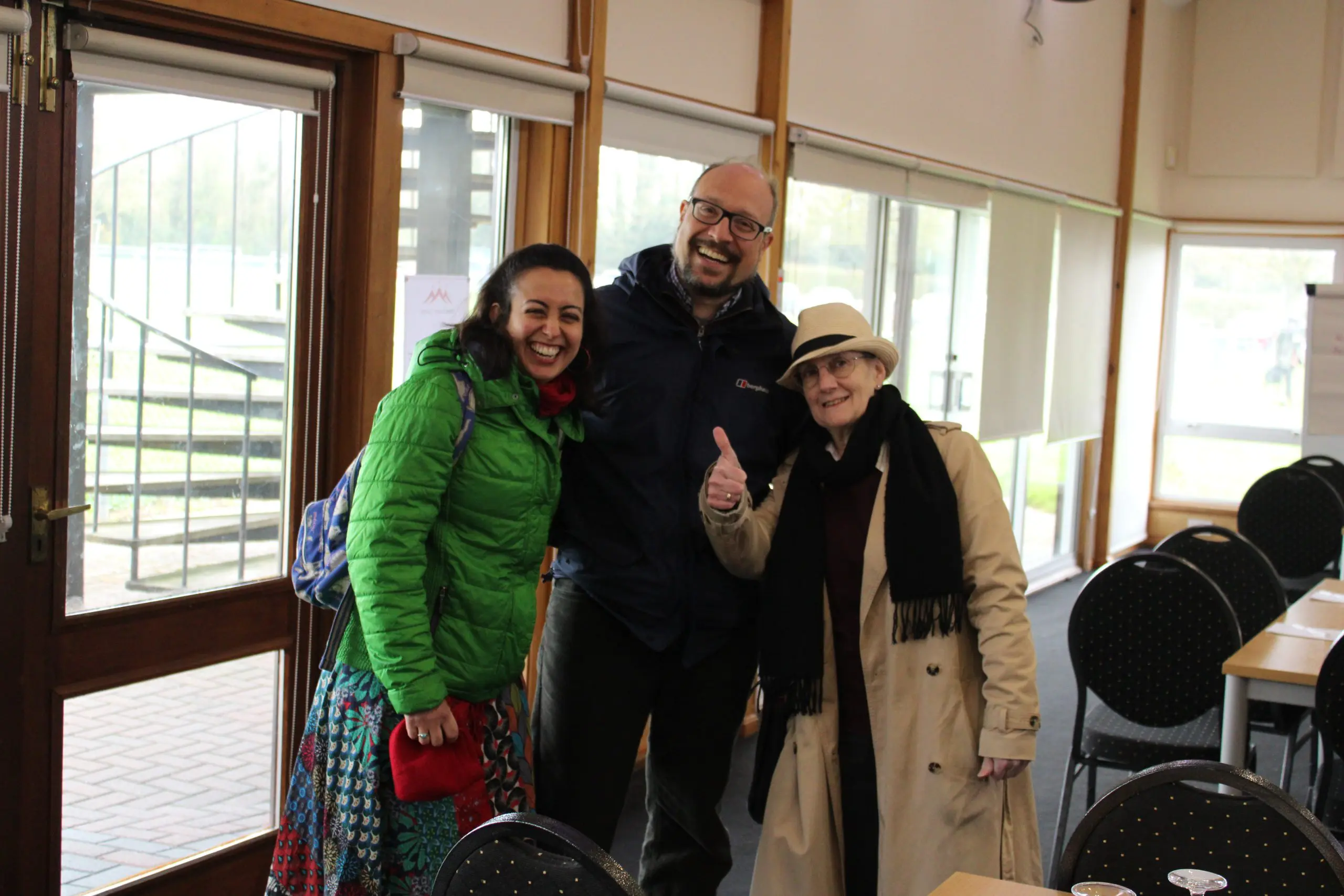 Happy staff members at inset day workshop